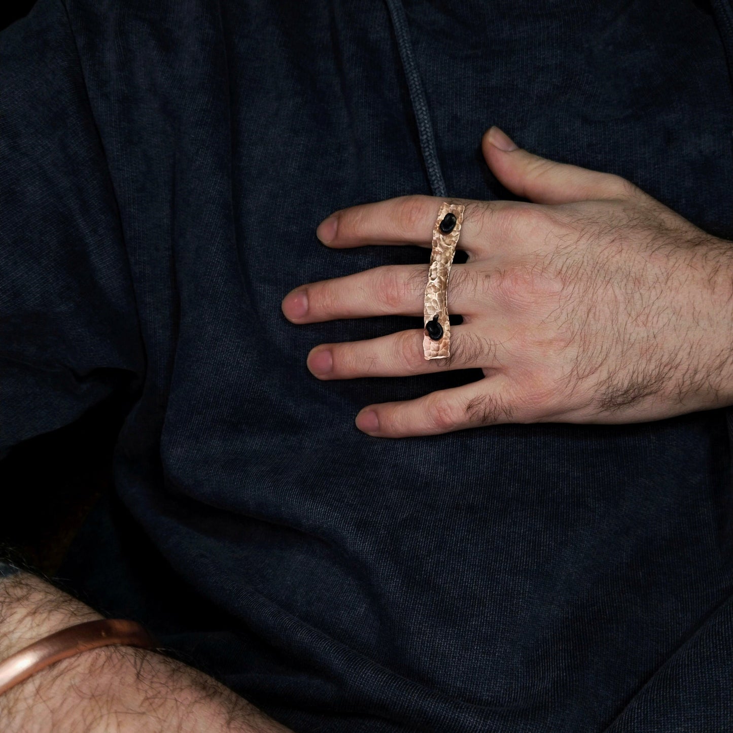 Forged Line Ring