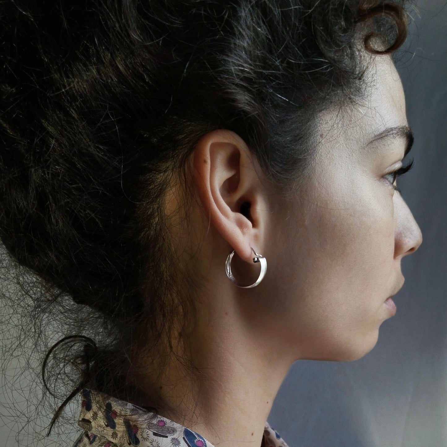 Silver Hoops