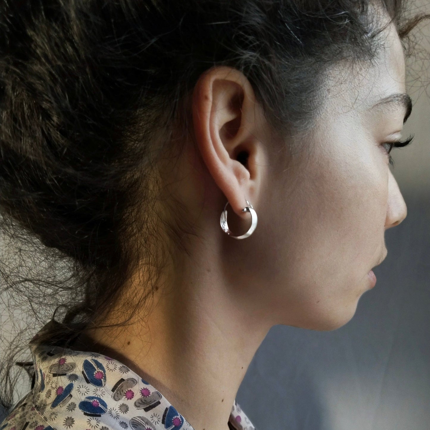 Silver Hoops