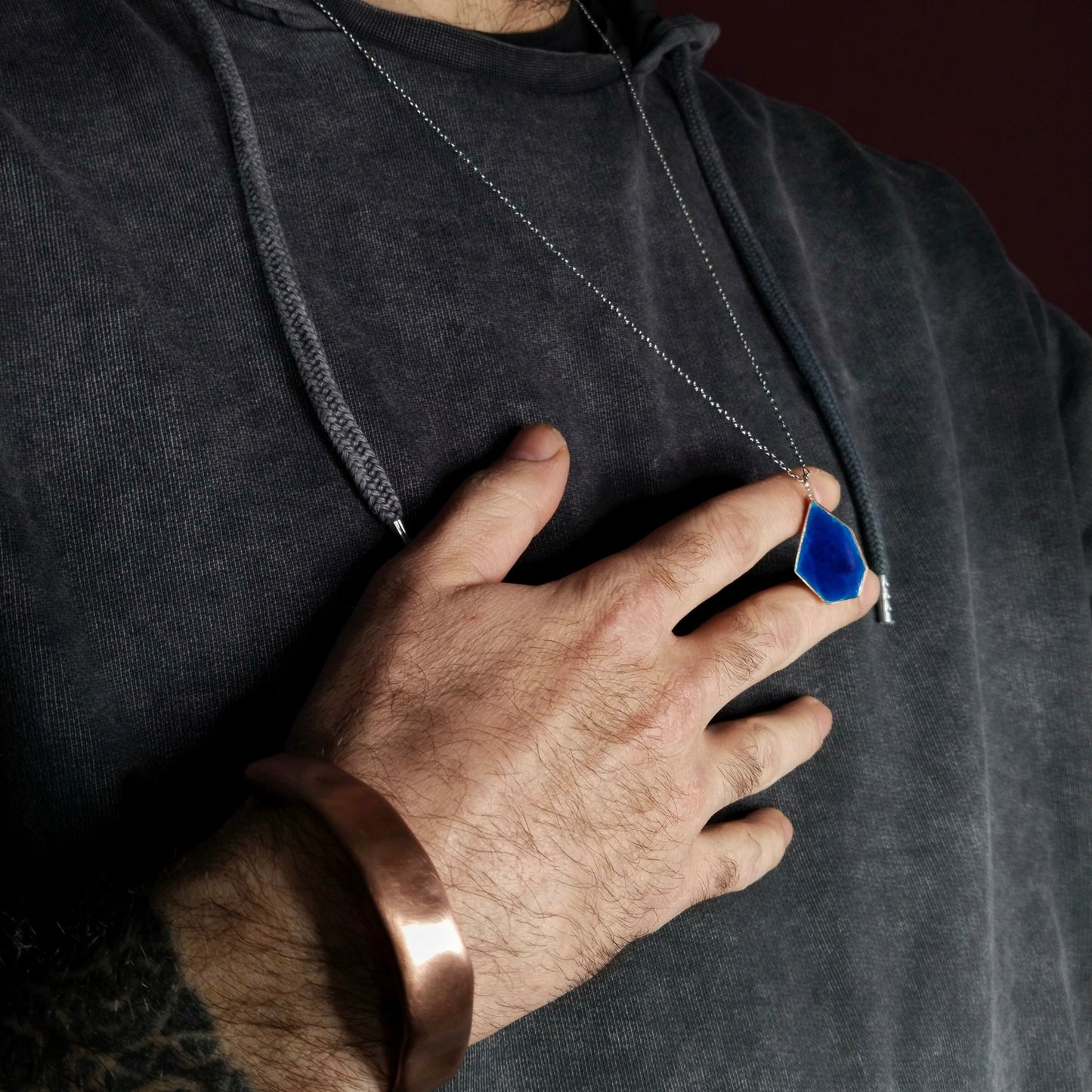 Space Drop Blue Neckless