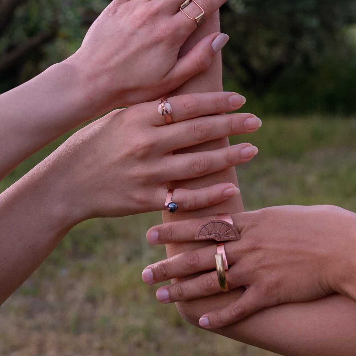 Hematite ring