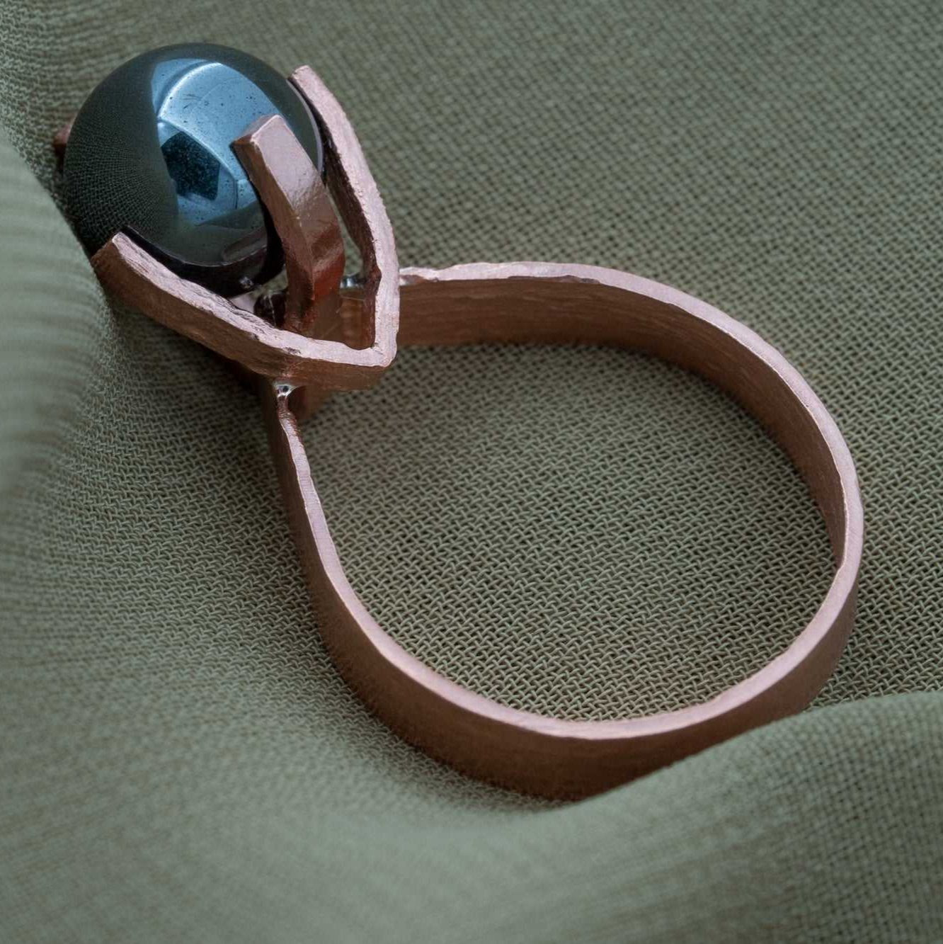 Hematite ring