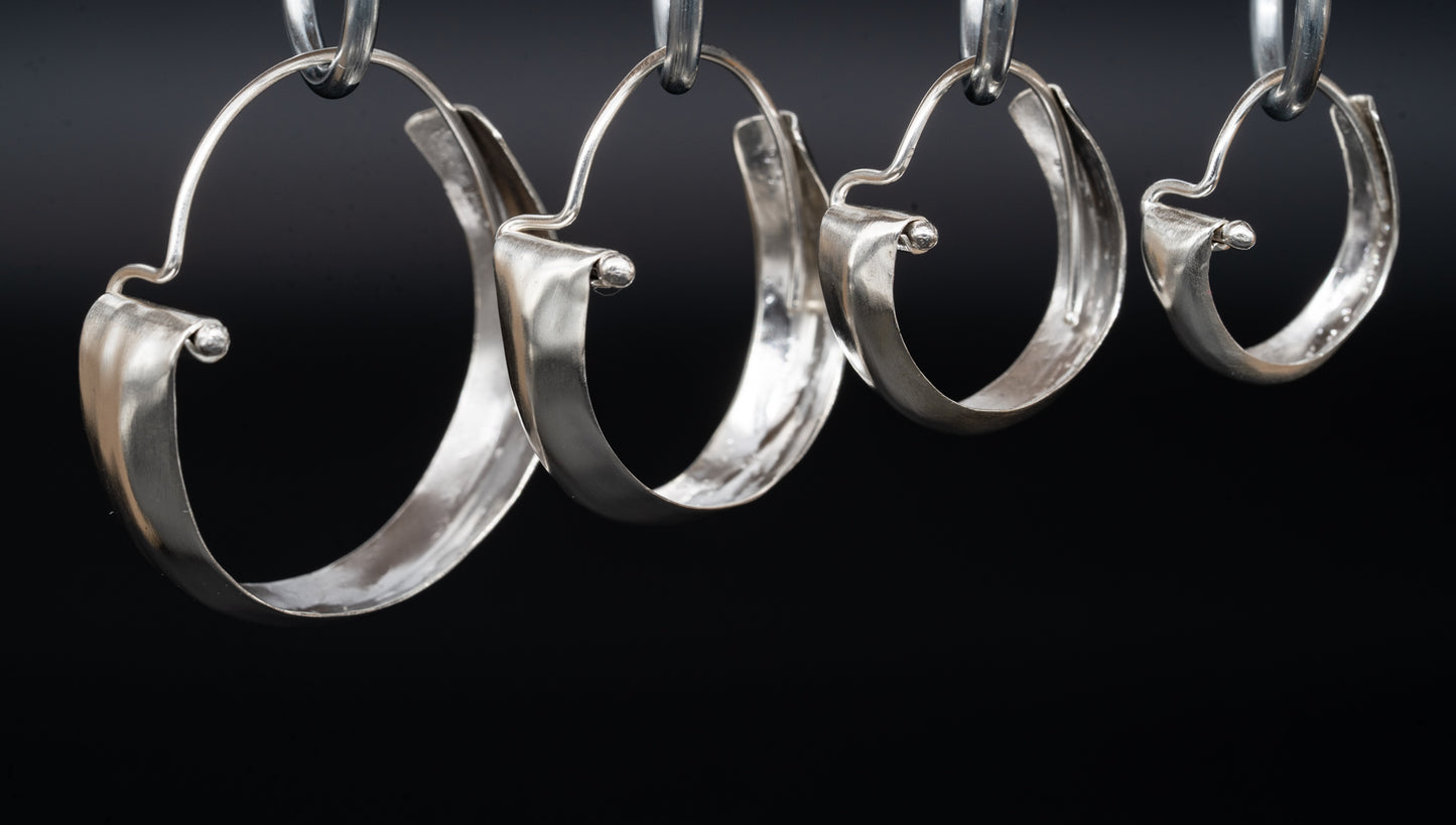Silver Hoops
