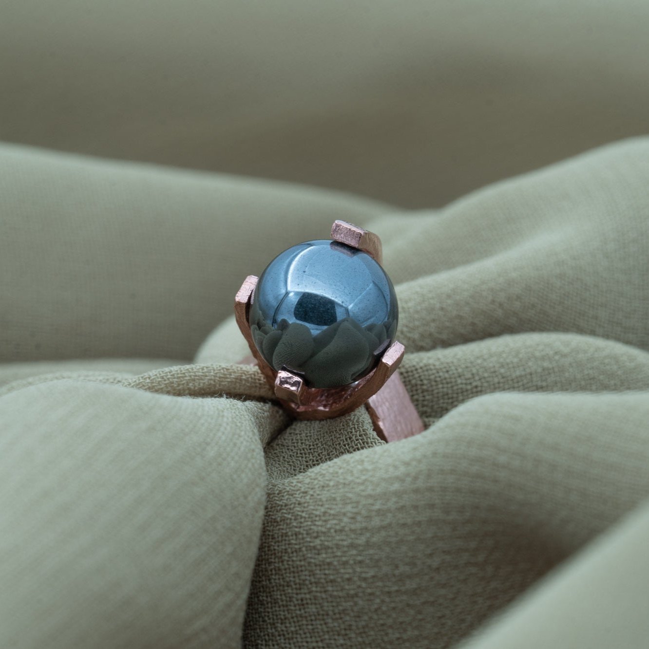 Hematite ring