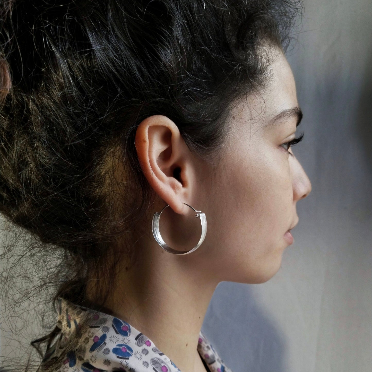 Silver Hoops
