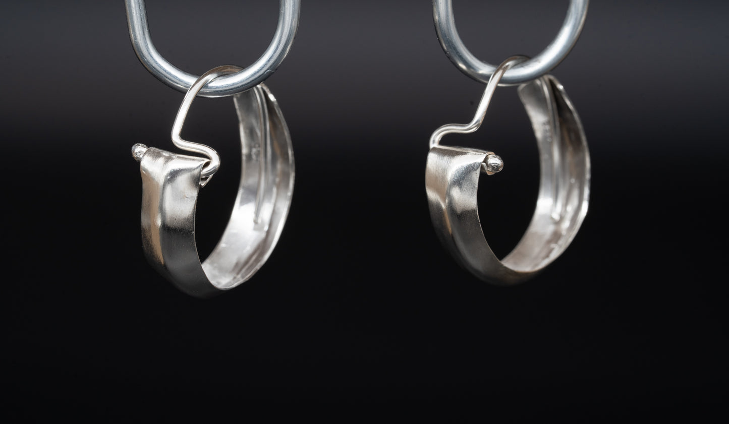 Silver Hoops