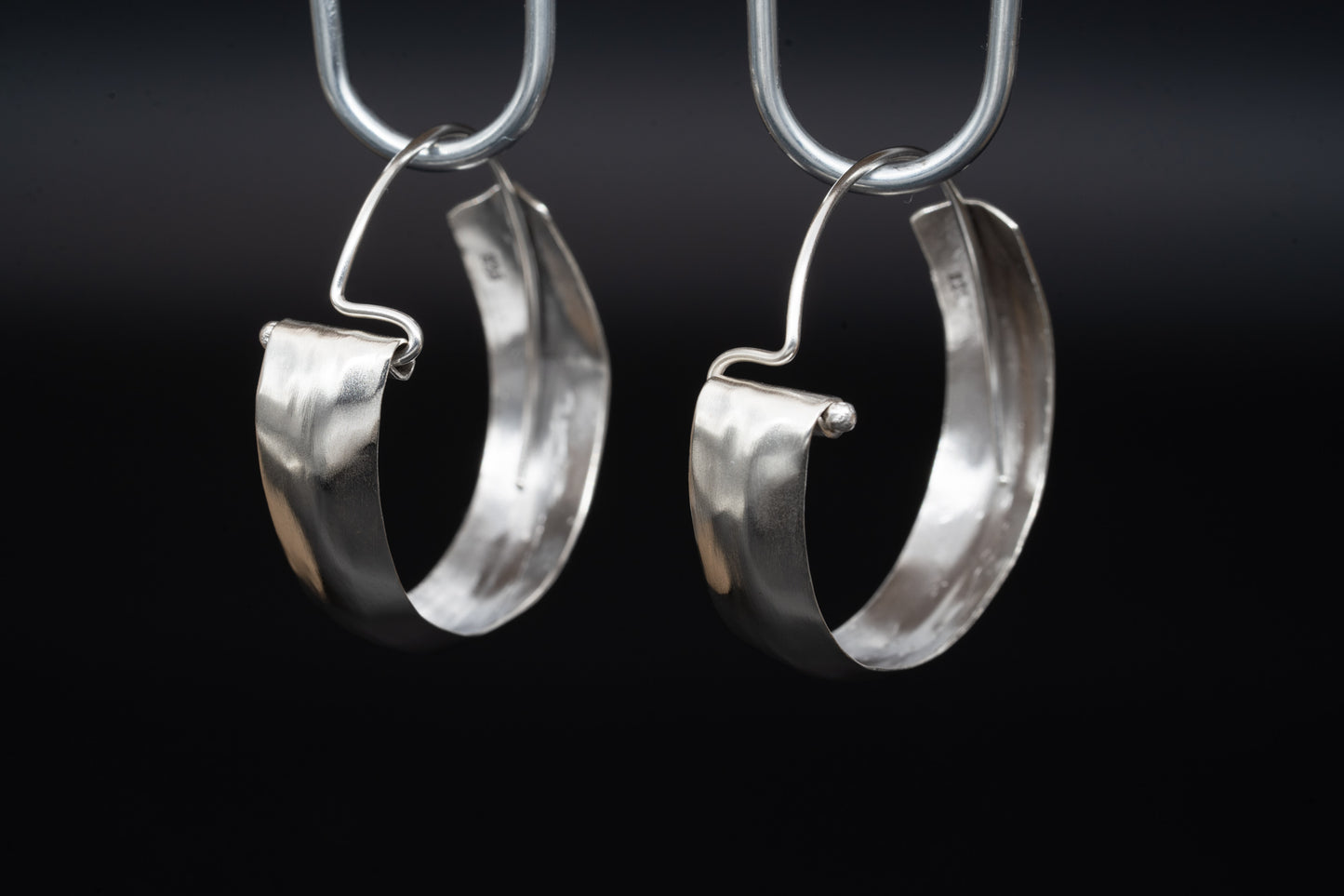 Silver Hoops